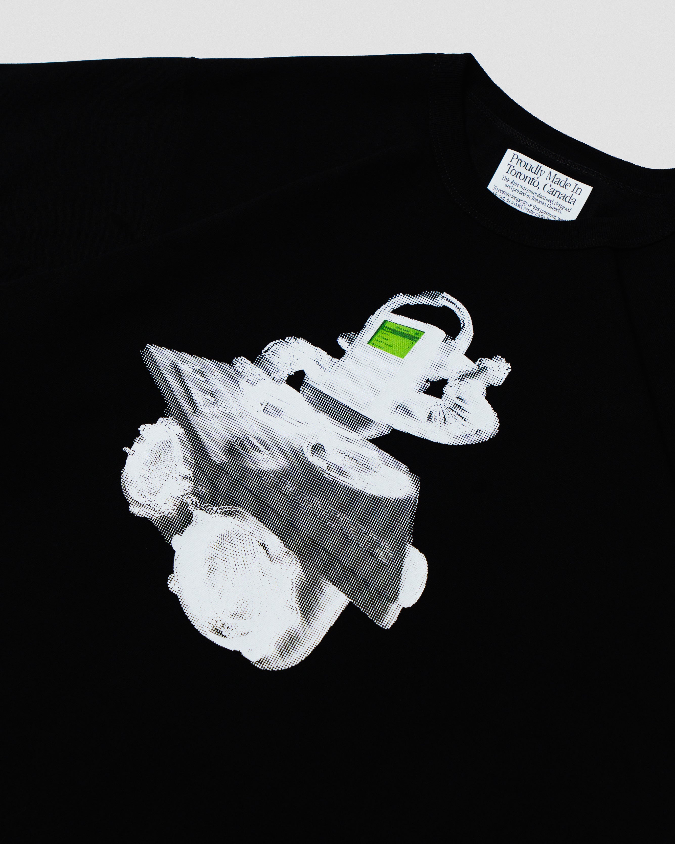 Pod DJ Halftone Shirt (Black)